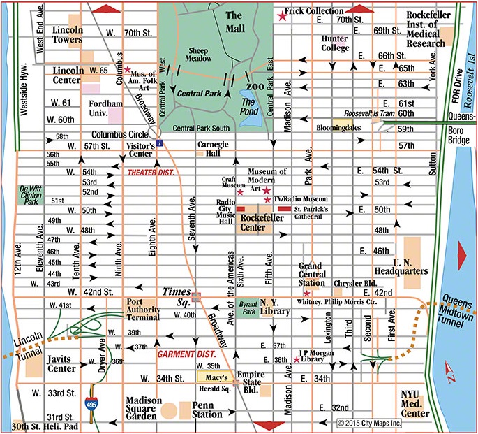NYC road map