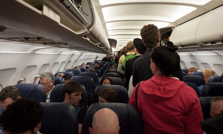 passengers on a plane